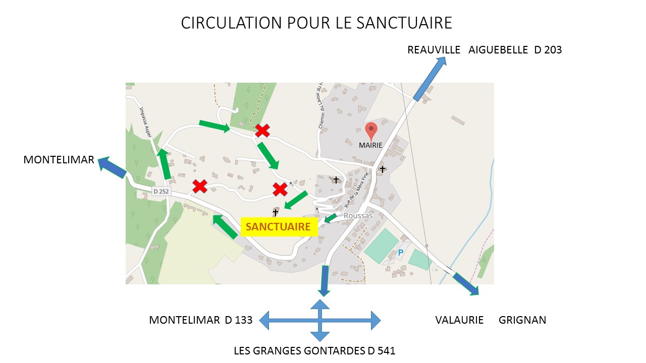 CIRCULATION POUR LE SANCTUAIRE